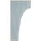 Ekena Millwork 1 3/4"W x 4"D x 8"H Clarksville Wood Vintage Decor Bracket, Driftwood Blue BKTWD02X04X08CVBU - alternate 3